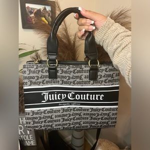 Juicy couture black tote bag with strap